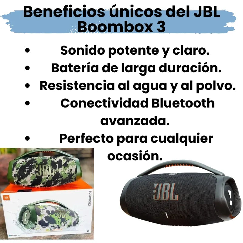 JBL BOOMBOX 3 | Fiesta que continua sin interrupciones